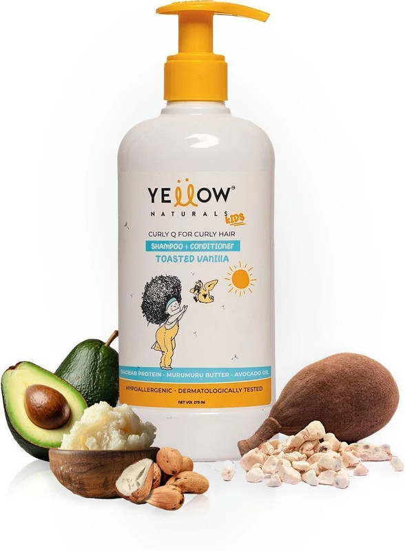 Yellow Naturals Kids Shampoo and Conditioner for Wavy and Curly Hair(275 ml)