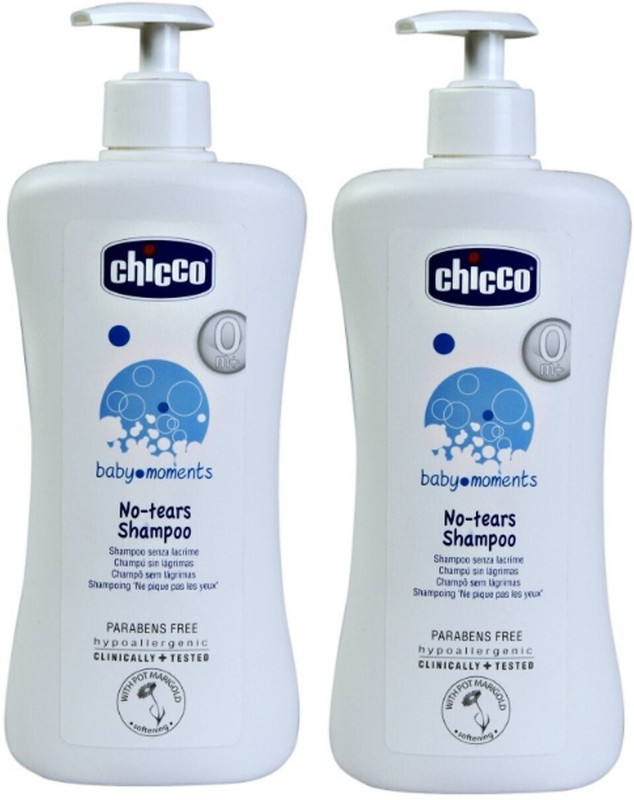 Chicco 500 ml no dear baby shampoo set of 2(500 ml)