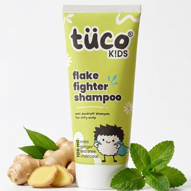 TuCo Kids Flake Fighter Anti Dandruff Shampoo | Dry & Itchy Scalp |Paraben & SLS Free(100 ml)