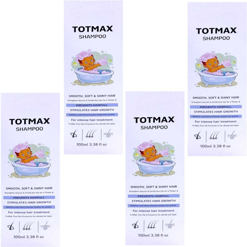 lamiglow TOTMAX BABIES SHMAPOO FOR SOFTER & SHINY HAIRS PACK OF 100ml x 4(400 ml)