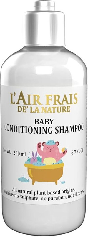 L'AIR FRAIS BABY CONDITIONING SHAMPOO Specifically Designed Mild and Gentle(200 ml)