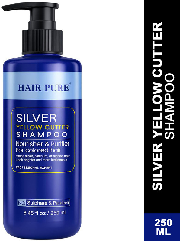 Hair Pure Silver Yellow Cutter Shampoo | Nourisher & Purifier for Colored & Blonde Hair(250 ml)