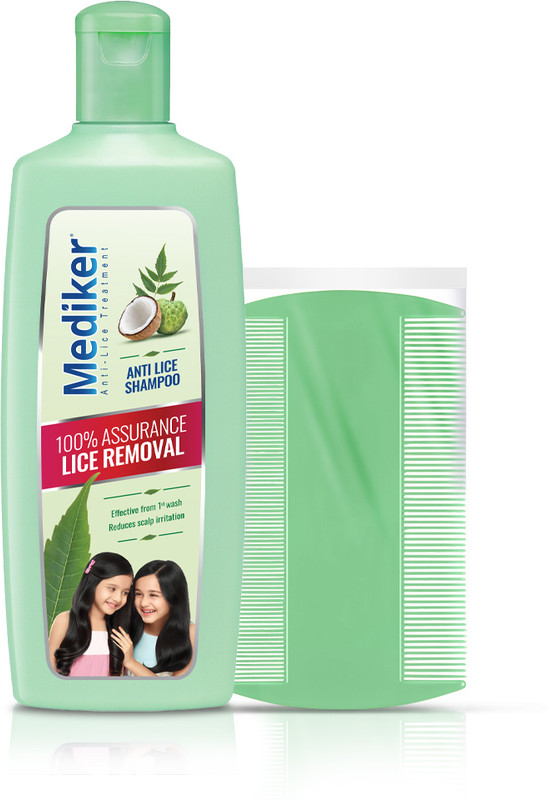 MEDIKER Anti lice Treatment Shampoo + Comb, Effective painless way of Lice removal(100 ml)