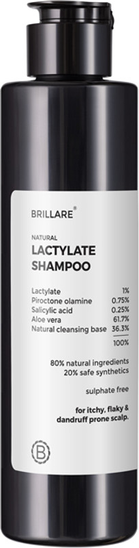 BRILLARE Natural Lactylate Anti-Dandruff Shampoo with Salicylic Acid(100 ml)