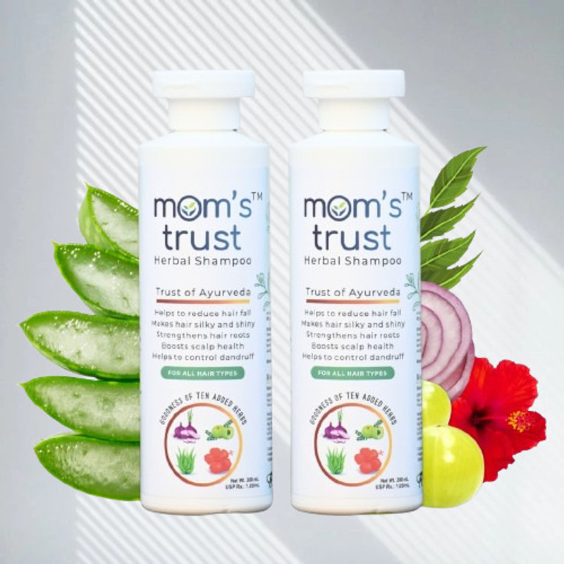 RoshnaHerbals Roshna Herbals Mom's Trust Herbal Shampoo | Suitable for All Hair Types (3x 200)(600 ml)