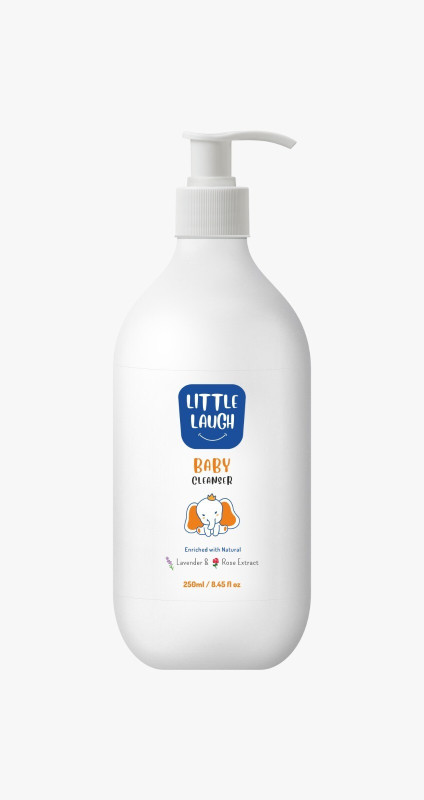littleLaugh Baby Cleanser 500 ML Mild & Natural Tear-Free Wash for Baby’s Skin & Hair(500 ml)