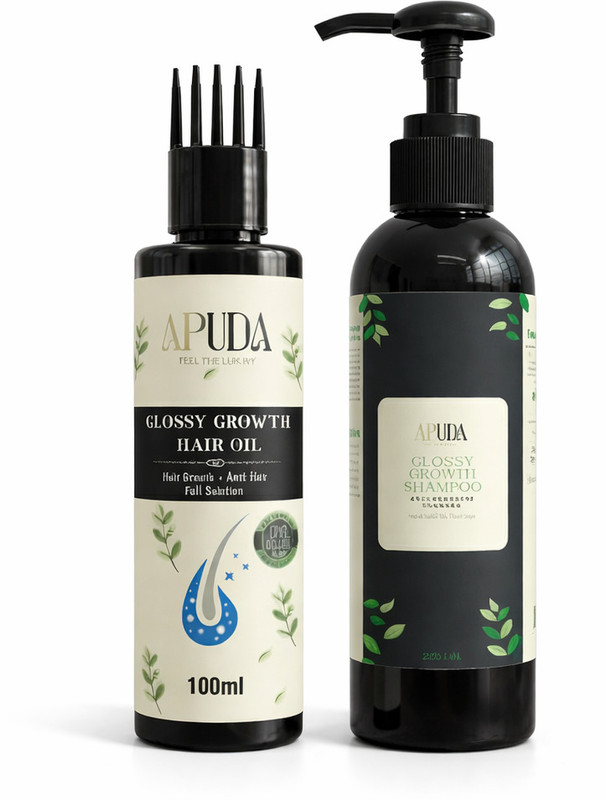 APUDA Hair Growth Shampoo & Hair Oil Combo for Hair Fall Control & Scalp Care(2 Items in the set)