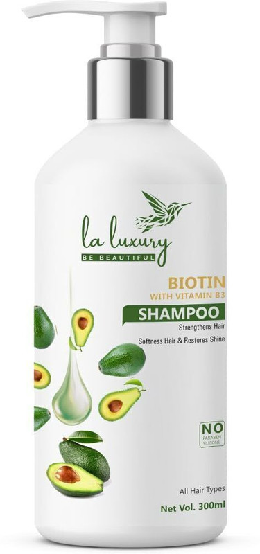 laluxury Biotin And Vitamin B3 Shampoo for Strong & Repair Hair Fall Control(300 ml)