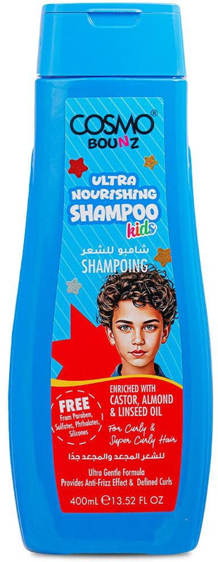 COSMO Bounz Hair Care Ultra Nourishing For Kids Hair Shampoo All Hair Types(400 ml)