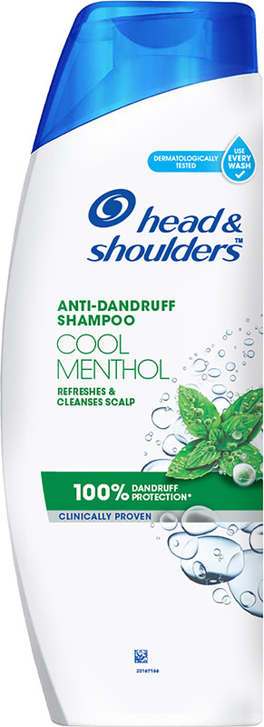 HEAD & SHOULDERS Cool Menthol Anti-Dandruff Shampoo for Scalp Protection(340 ml)