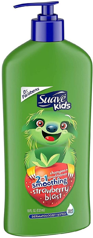 Suave Kids Strawberry Blast 2 in 1 Smoothers Shampoo + Conditioner, 532 ml(532 ml)