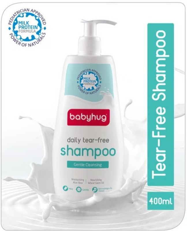 babyhug Milk Protein Formula Daily Tear Free Shampoo, 400 ml(400 ml)