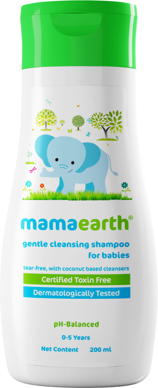 Mamaearth Gentle Cleansing Baby Shampoo : New borns, babies and kids(200 ml)