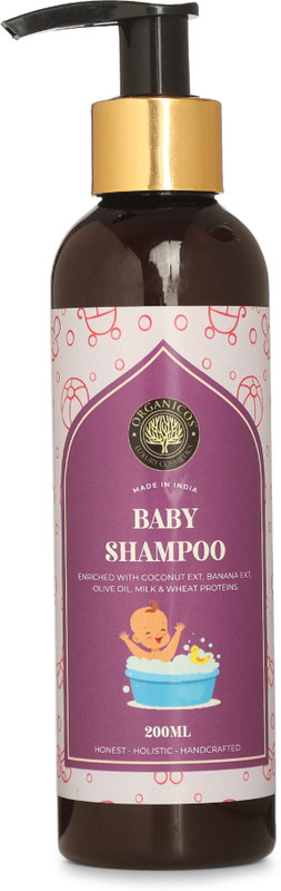 ORGANICOS Handmade Baby No Tear Shampoo for hair growth and strength(200 ml)