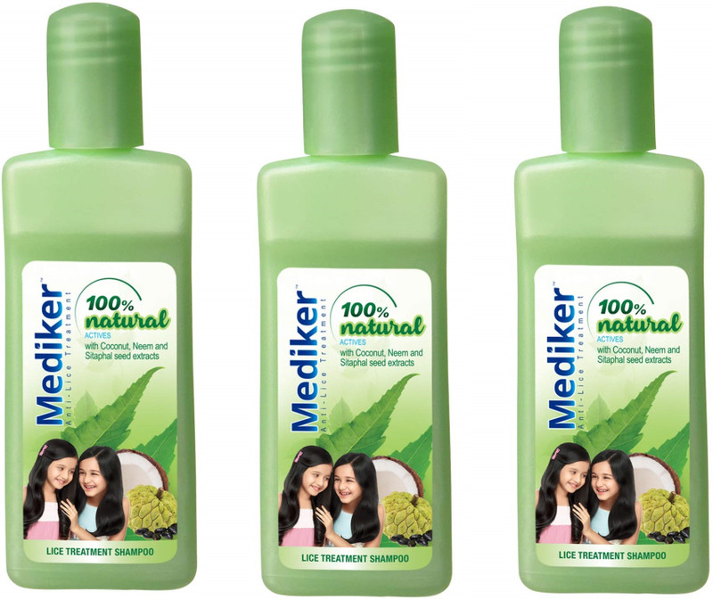 MEDIKER Anti Lice Treatement Shampoo, 50ml PAK OF 3(150 ml)