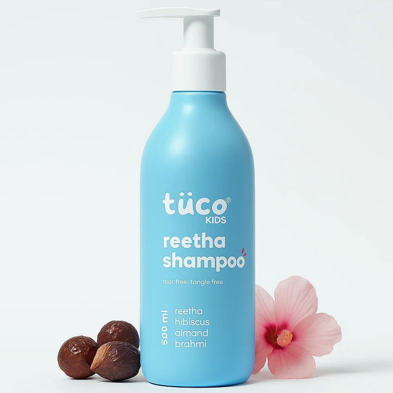 TuCo Kids Reetha Shampoo | Natural Cleanser for Soft, Healthy Hair | Sulphate-Free(500 ml)