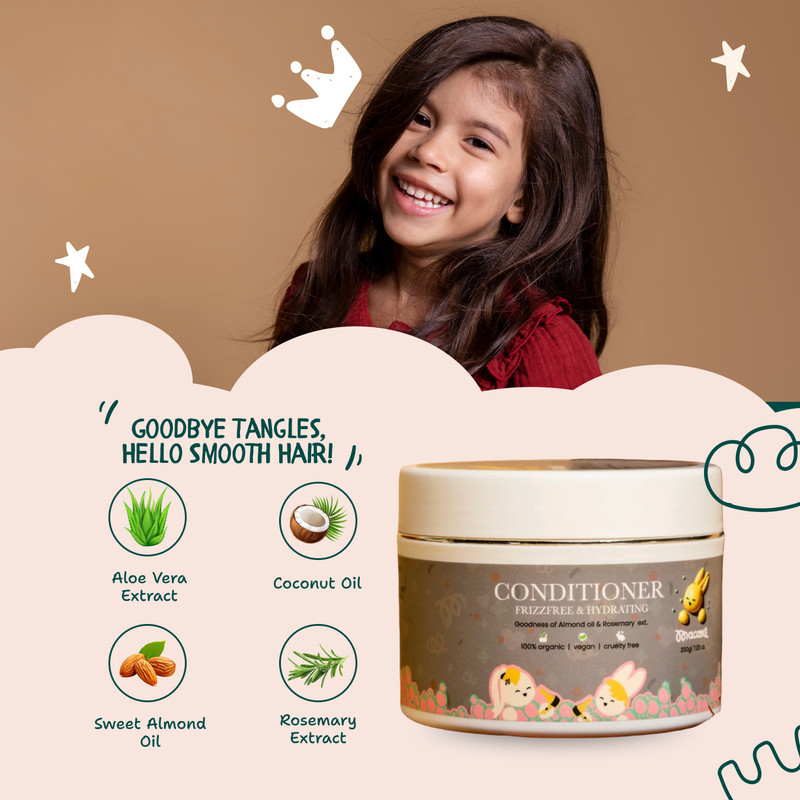 Macare Ma Care Frizz Free Kids Shampoo Hydrating Anti Frizz Shampoo 300ml(300 ml)