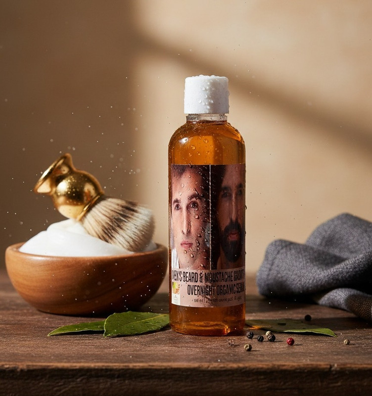 organic greens MEN’S BEARD & MOUSTACHE GROWTH SERUM Shave Oil(100 ml)