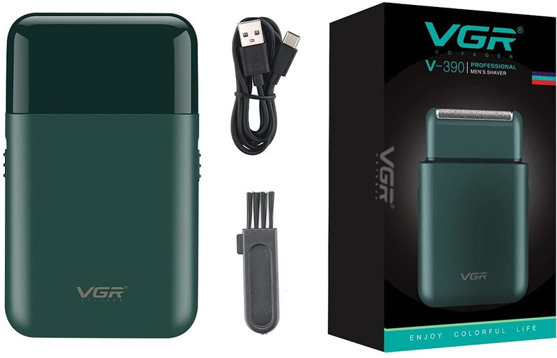 VGR V-390G Shaver For Men(Green, Black)