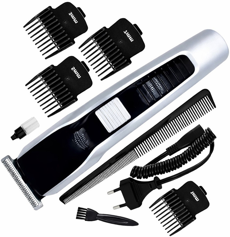 CLINLINSO 538 Electric Hair Trimmer with Comb for Safe & Easy Use  Shaver For Men(Silver, Black)