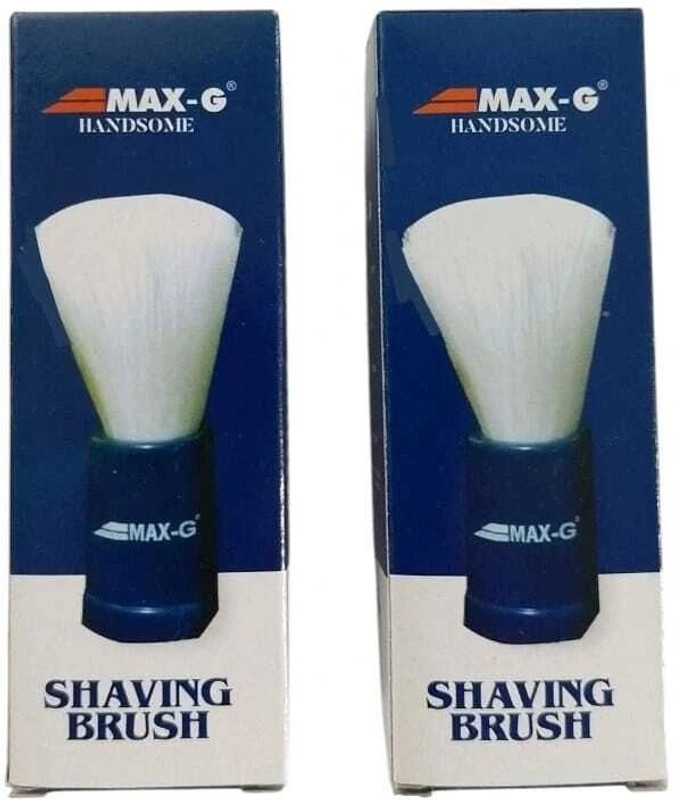 MAX-G Soft Bristles for Men Vegan Friendly Luxury  Shaving Brush(Pack of 2)