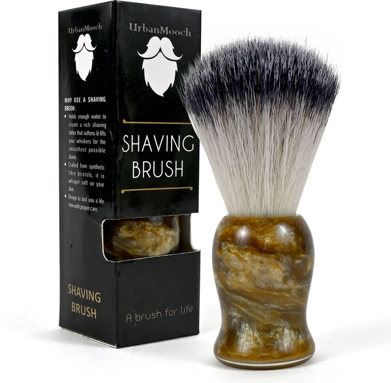 UrbanMooch Premium Cruelty-Free Bristles | Marble Edition | Luxuriously Soft Shaving Brush