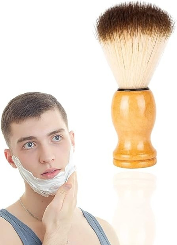 NXZ  soft hair foam brush wooden handle Shaving Brush