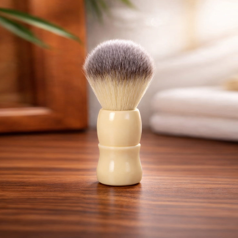 Vintage Artisans Resin  for Men | Off White Resin Handle | 22mm Dense Knot. Shaving Brush