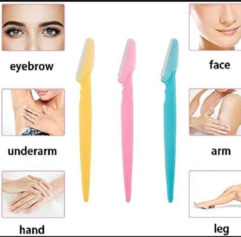 Sienname Face Razor for Women For Instantaneous & Painless Hair Removal Eyebrow Shaper(Pack of 3)