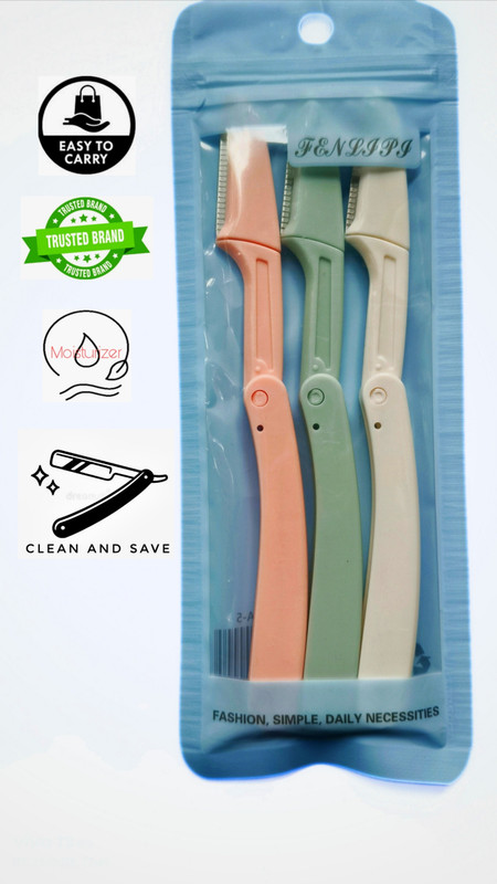 Sienna Face Razor Eyebrow Shaper,Hair removal Cosmetic Kit, Men & Women(Pack of 3)