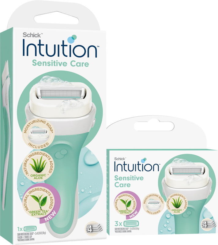 Intuition Sensitive Care Women Offer Includes Razor 1 + 2 + 3 Refill Cartridge 4-Blade