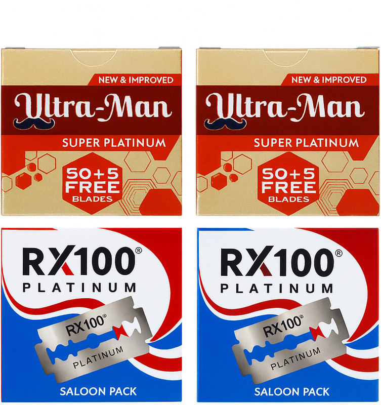 Rk Stainless with Ultraman 4 pack (each pack 50 blades)(Pack of 4)
