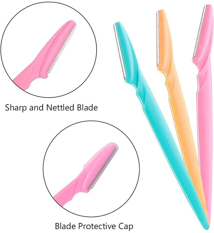 Libline Exfoliating Dermaplaning Tool, Eyebrow Razor(Pack of 3)