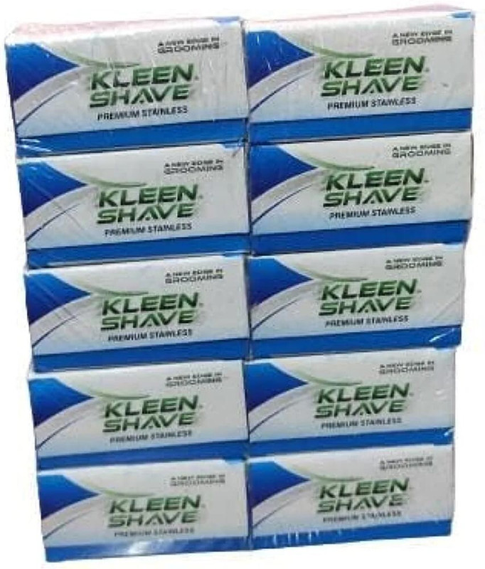PasCom KLeen shaving Ultra Double Edge Safety Razor Blades with Triple Coated Edges(Pack of 10)