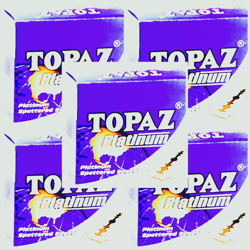 TOPAZ Platinum Blades 400 BLADES (EACH PACKET CONTAIN 50 BLADES)Q(Pack of 8)