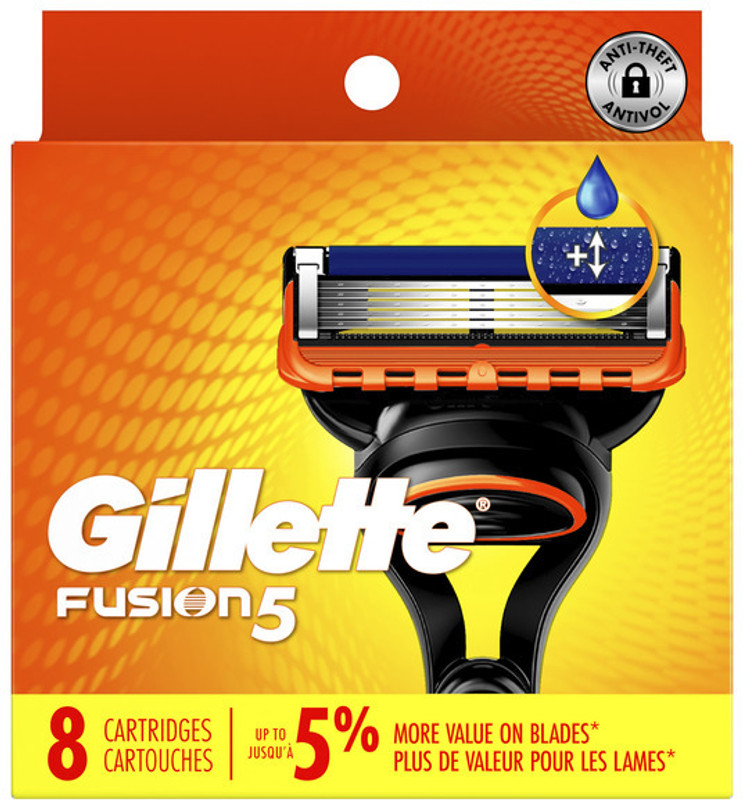 Gillette Fusion5 Razor Blades Men, Pack of 8 Razor Blade(Pack of 8)