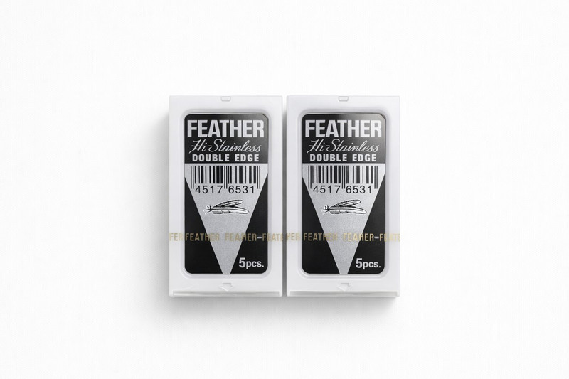Feather Razor Blades New Hi-Stainless Double Edge(Pack of 10)