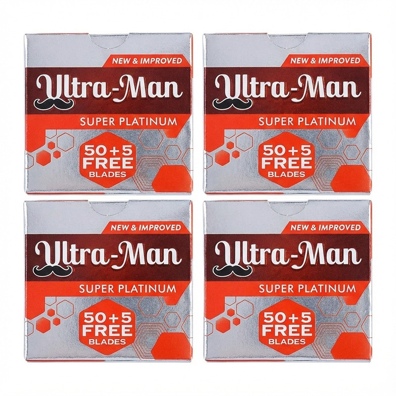 Saloon ULTRA MAN SHAVING BLADE FOR MAN 200 BLADES (EACH PACKET 50 BLADES)(Pack of 4)