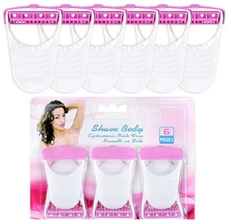 Libline Disposable 6 Blades Pack Body & Bikini Shaving Razor(Pack of 6)