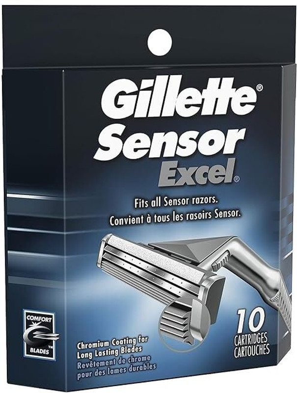 Gillette Sensor Excel IMPORTEDSensor Excel Cartridges - 10 ct, Pack of 2(Pack of 2)