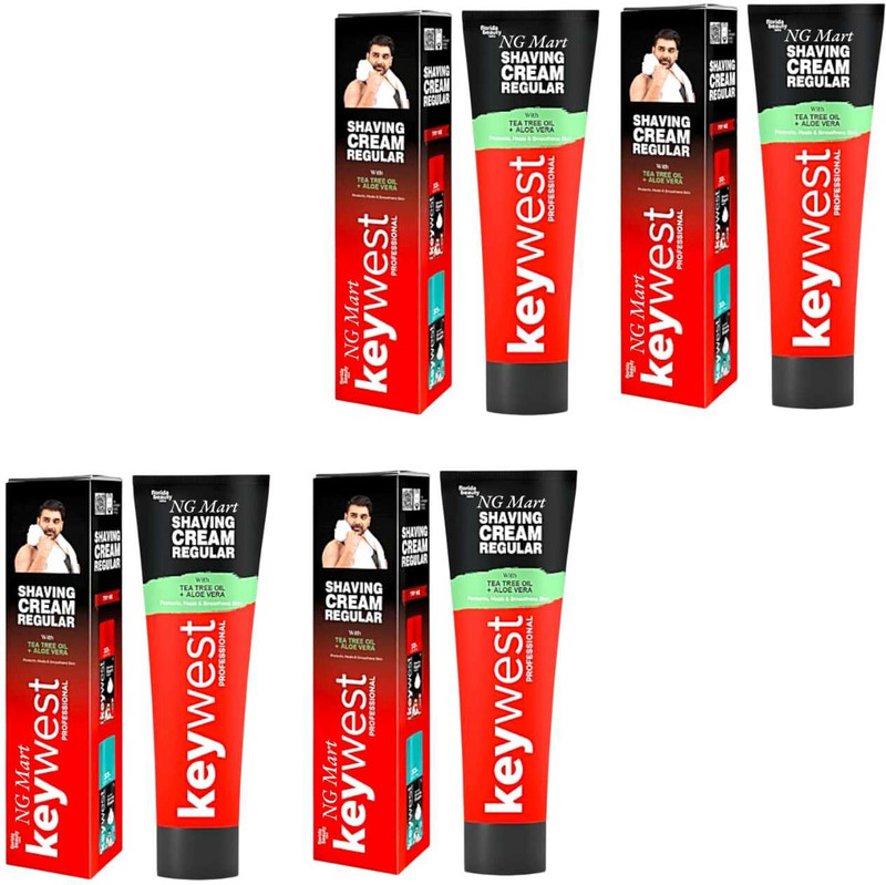 NG MART KEYWEST SHAVING CREAM FOR PERFACT CLEAN & MOISTURE SKIN PACK OF - 120g x 1(120 g)