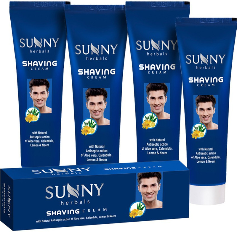 Sunny Herbals Shaving Cream 75 g (pack 4)(300 ml)