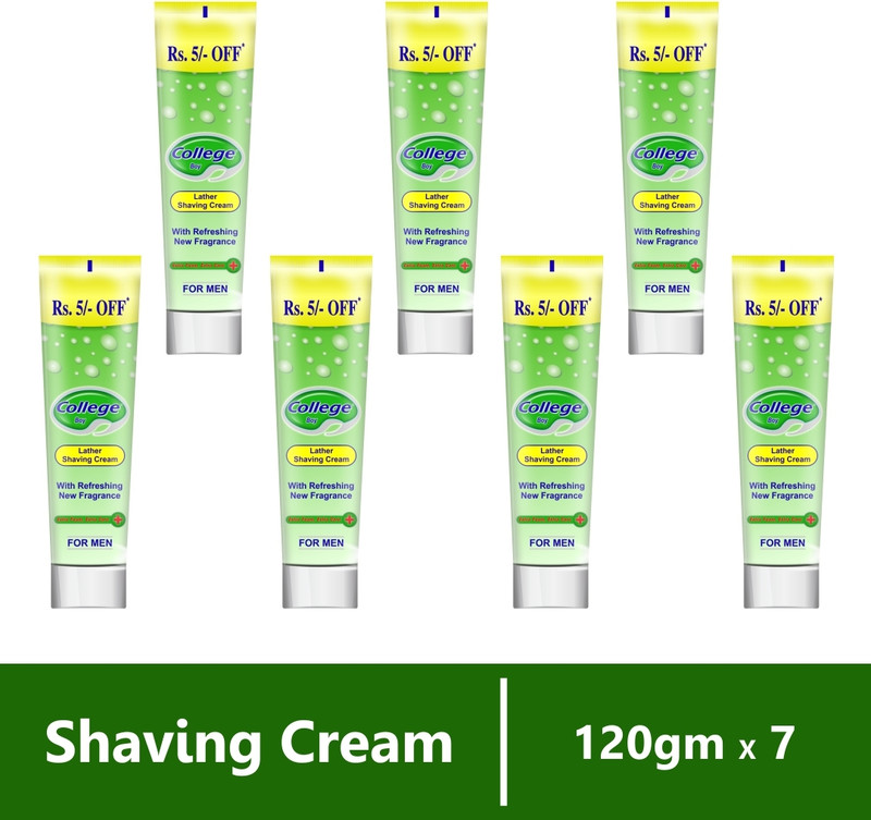 VETONI SHAVING CREAM GREEN| FOR MEN |ALL SKIN TYPE(PACK OF 4)120GMSEACH |480GMS|(480 g)