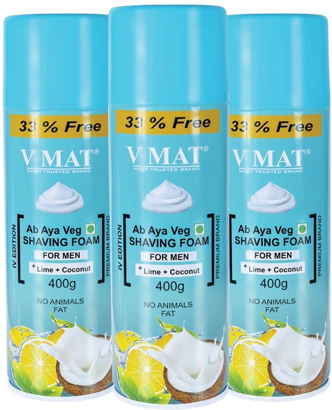 v mat COCONUT SHAVING FOAM 3 SET(1200 ml)