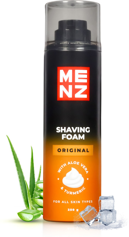 MENZ Original Pre Shave Foam Soothers, Detoxifies & Rejuvenates Skin With Aloe Vera(250 ml)