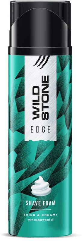 Wild Stone EDGE Shaving Foam with Cedarwood Oil| Thick and Creamy with Refreshing Fragrance(200 g)
