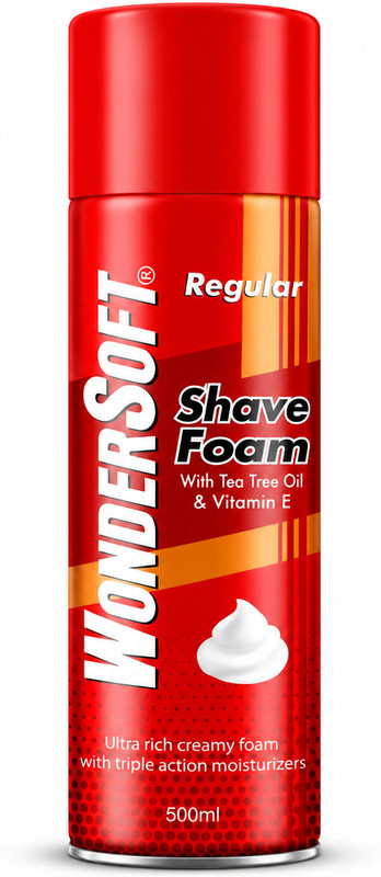 Wondersoft Shaving Foam Ultra Rich Creamy Foam With Triple Action Moisturizers(500 ml)