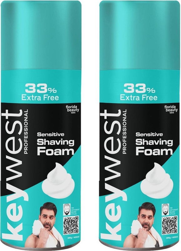 Keywest Professional Sensitive Pre-Shaving Foam for Men(400 ml)