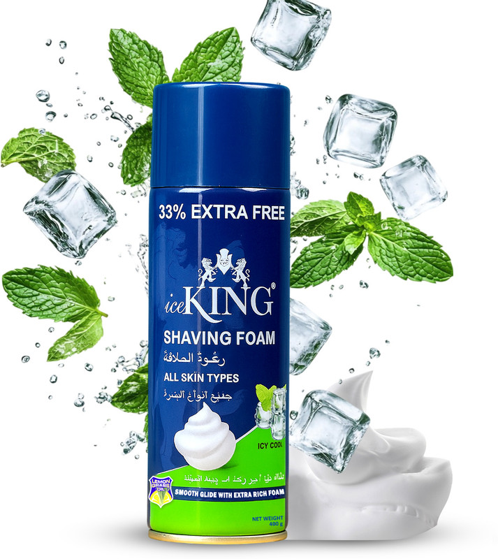VETONI Ice King No. 1 Shaving Foam Icy Cool shaving|400g|(400 g)