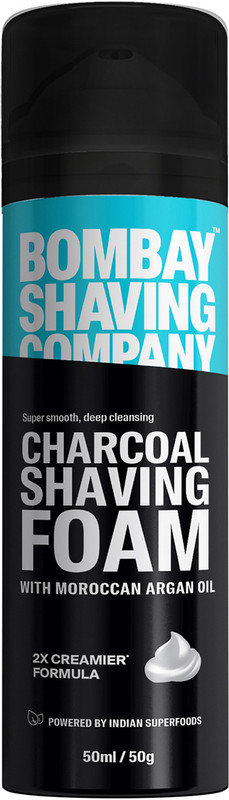 BOMBAY SHAVING COMPANY Charcoal Shaving Foam with Deep Cleansing Formula(50 g)